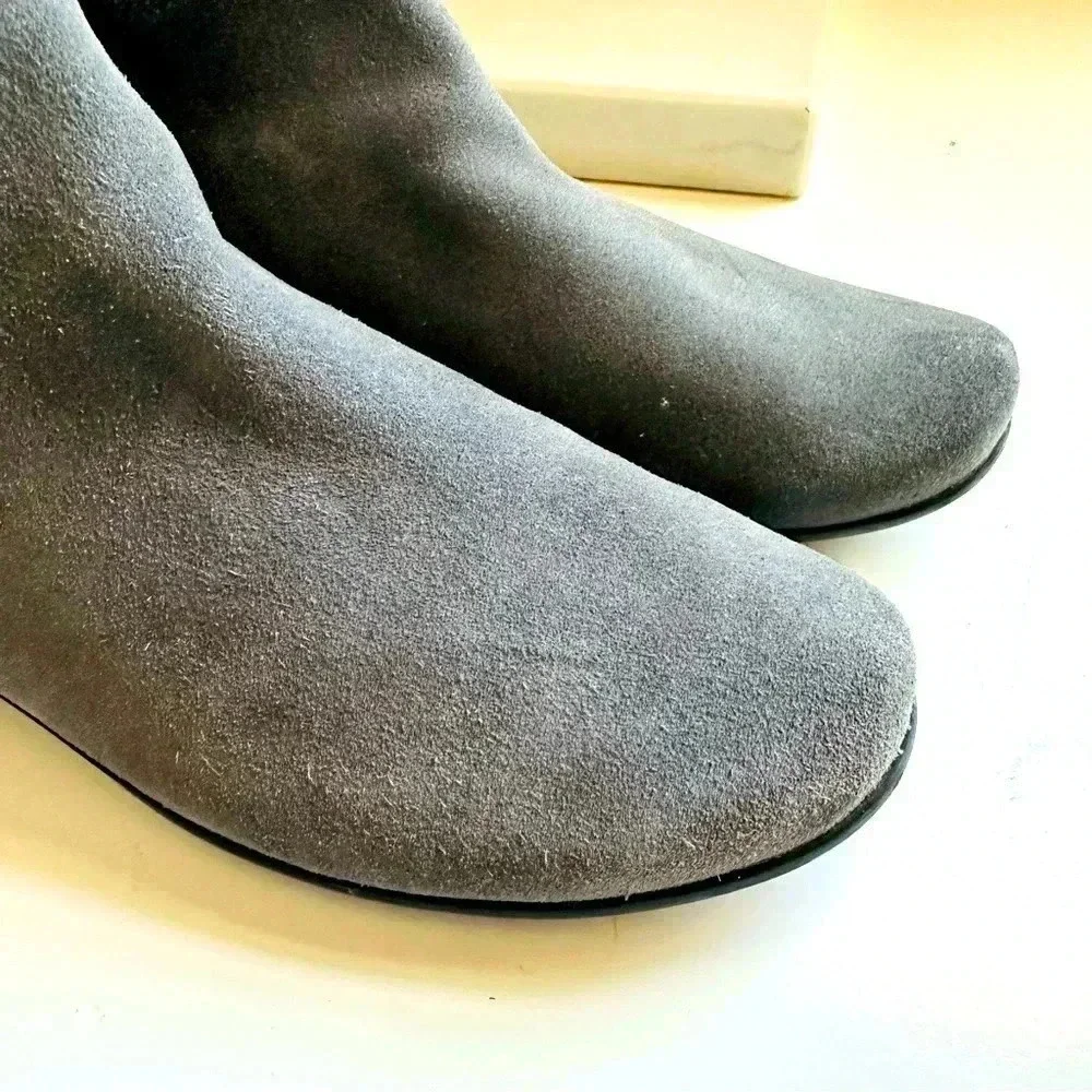 Paul Green Abby Riding Tall Suede/Leather Stretch Zip Up Boots